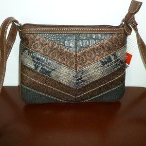 Relic Distressed Crossbody Bag NWT
